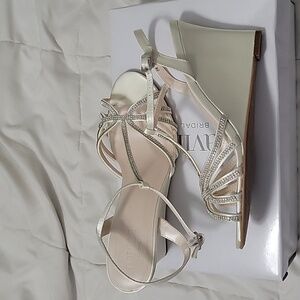 David’s Bridal Callie Wedge Shoes